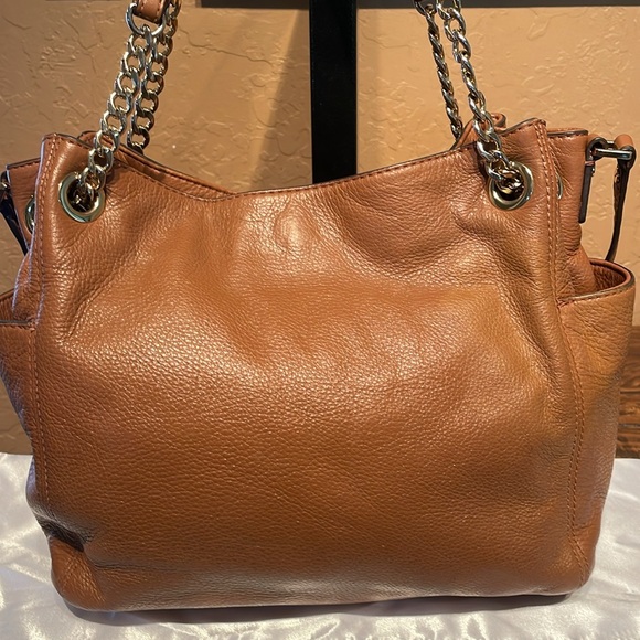 Michael Kors Brown Pebbled Leather Shoulder/Crossbody Bag EUC w/dust bag - Picture 8 of 14